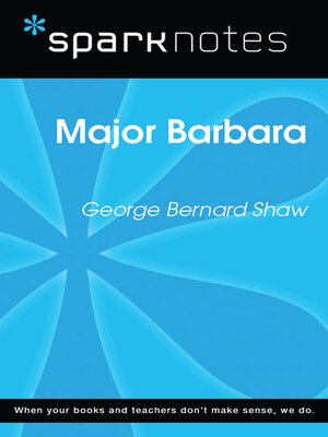 cover image of Major Barbara (SparkNotes Literature Guide)